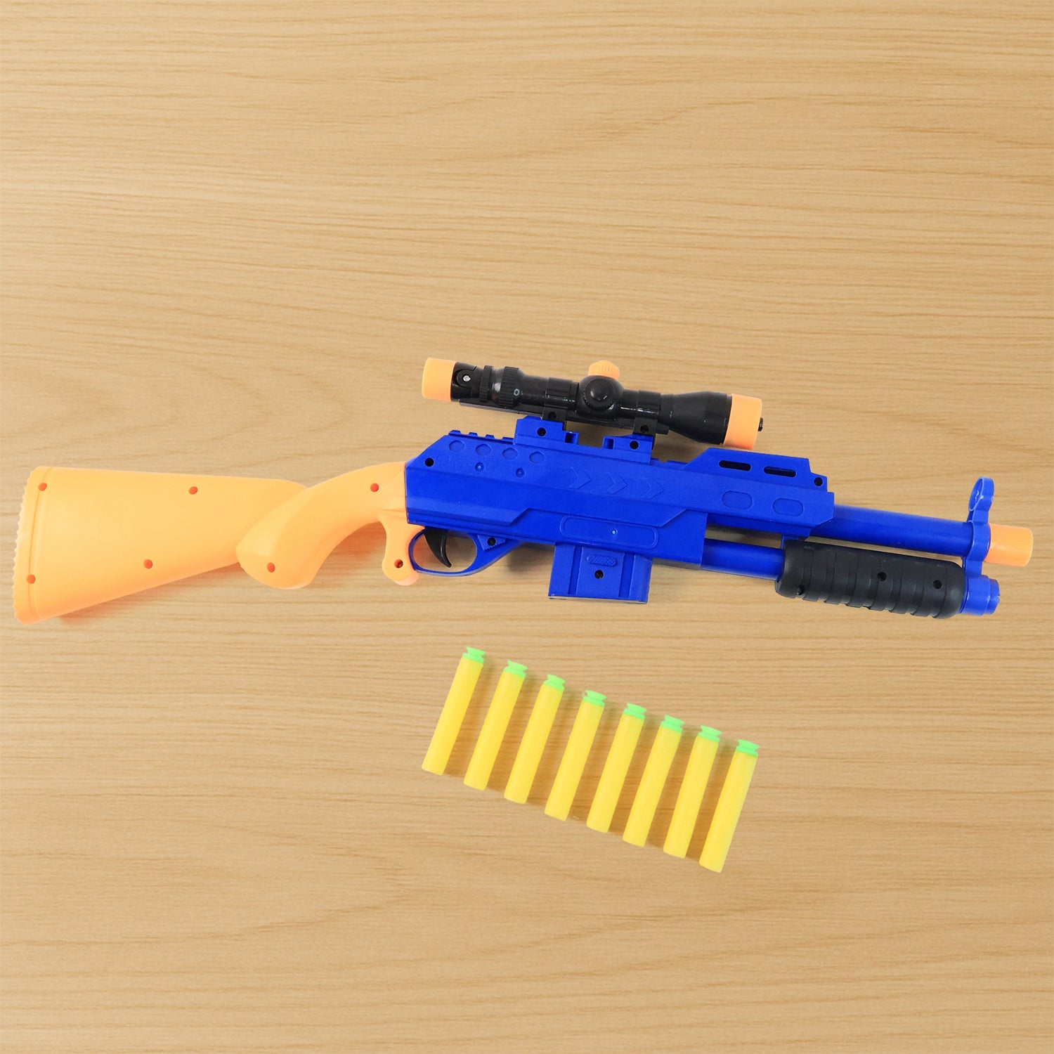 Shot Air Gun Toy with Scope and 8 Soft Foam Bullets Set Shot Air Gun Toy with Scope and 8 Soft Foam Bullets Set